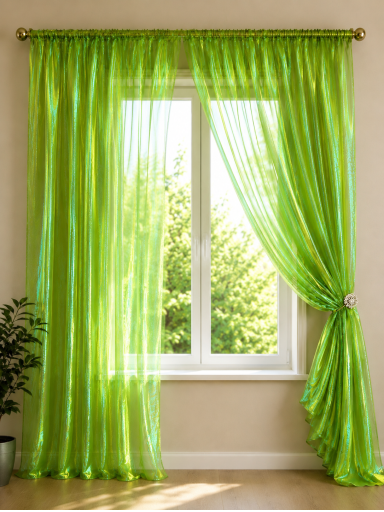 Dieninių užuolaidų audinys, Organza