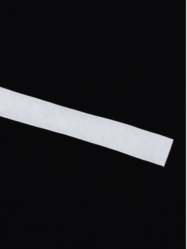 Lipni Velcro juosta romanetės audiniui, baltos spalvos Lipni Velcro juosta romanetės audiniui, baltos spalvos
