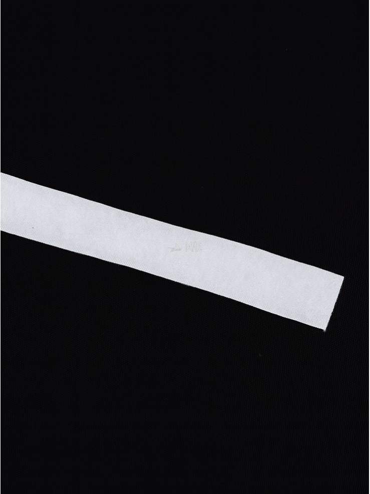 Lipni Velcro juosta romanetės audiniui, baltos spalvos Lipni Velcro juosta romanetės audiniui, baltos spalvos