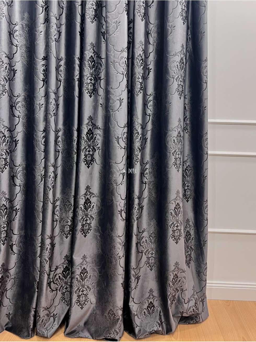 Naktinių užuolaidų audinys barchatas, French Velvet Madlena 1 Naktinių užuolaidų audinys barchatas, French Velvet Madlena 1