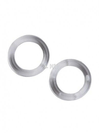 Skaidrus žiedelis romanetės audiniui 9x13 mm. 1 Skaidrus žiedelis romanetės audiniui 9x13 mm. 1